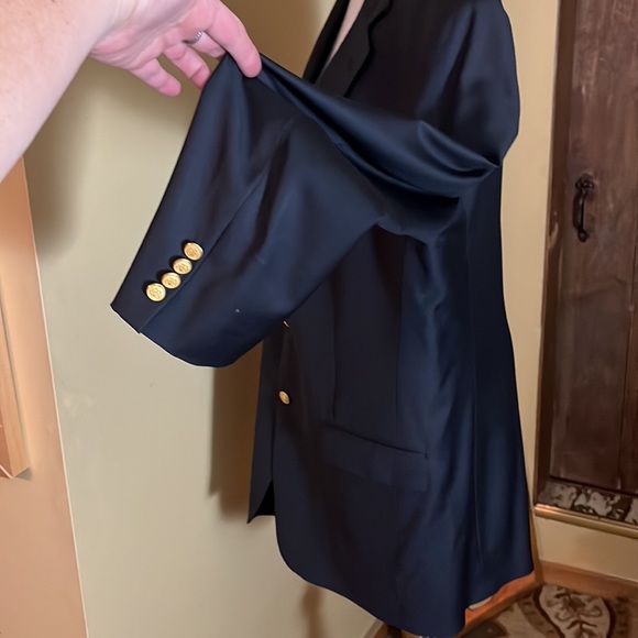 BROOKS BROTHERS Country Club sz 44XL Loro Piana Italy Super 120 Wrst Wool Logo - Picture 8 of 16